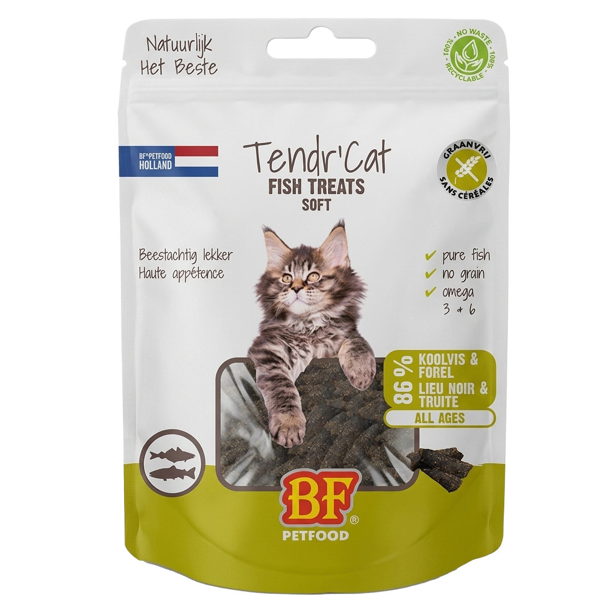 Tendr’ Cat – Lieu noir et truite