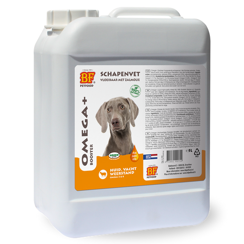Omega+ Vloeibaar Schapenvet met Zalmolie